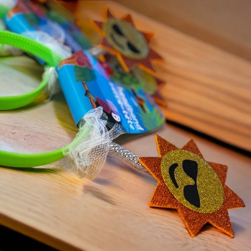 🌟 Brand New Sunshine Headband Trio - Fun & Sparkly! 🌟 Set of 3 NWT Headbands